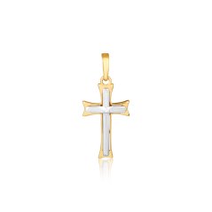 Zlatý přívěsek křížek ZP0445XJ81-0800 (585/1000) 1,08g