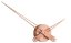 Dizajnové nástenné hodiny Future Time FT9650CO Hands copper 60cm