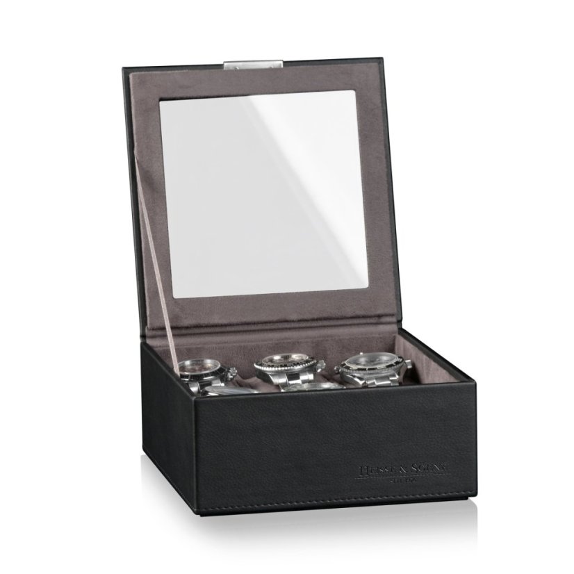 Kazeta na hodinky HEISSE & SÖHNE 70019-127.37 HS Mirage XL - horní modul pro 6 hodinek - Schwarz