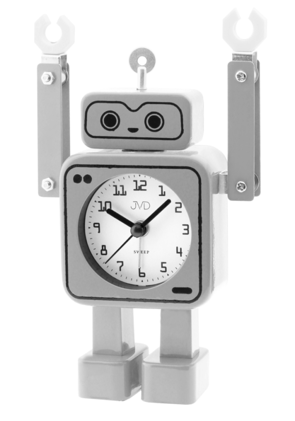 Detský budík ROBOT s tichým chodom JVD SRP2305.2