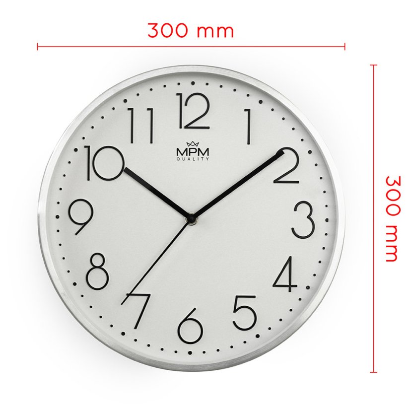 Hodiny s tichýň chodom MPM E04.4154.00