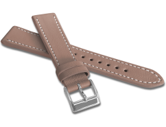 MINET Béžový prešitý remienok SLIM z luxusnej kože Top Grain - 14