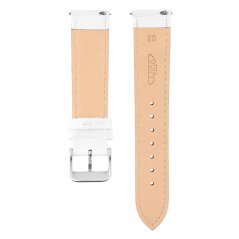 Kožený remienok na hodinky PRIM RB.15893 (20 mm) - biely - RB.15893.2018.0000.L1