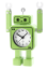 Detský budík ROBOT s tichým chodom JVD SRP2305.1
