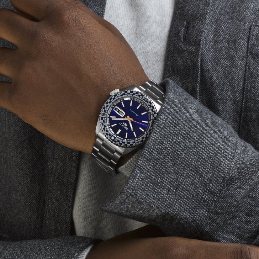 Seiko SRPK65K1 Seiko 5 Sports Petrol Blue ‘Checker Flag’ Special Edition