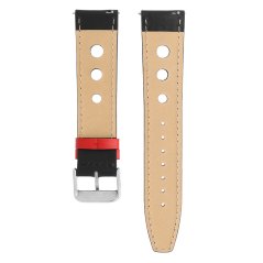 Kožený řemínek na hodinky PRIM RB.13245 (22 mm) - černočervený - RB.13245.2220.9020.XL1