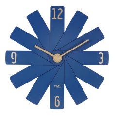 TFA 60.3020.06 - Designové nástěnné hodiny CLOCK IN THE BOX - modré