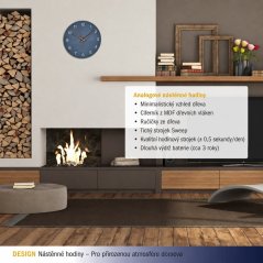 TFA 60.3054.06 - Nástěnné hodiny - holubí modrá