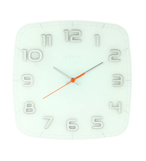 Designové nástěnné hodiny 8816wi Nextime Classy square 30cm