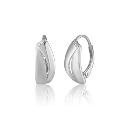 Stříbrné náušnice se zirkony JVD SVLE3427XH2BIKL