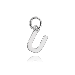 MINET Stříbrný přívěs drobné písmeno "U"