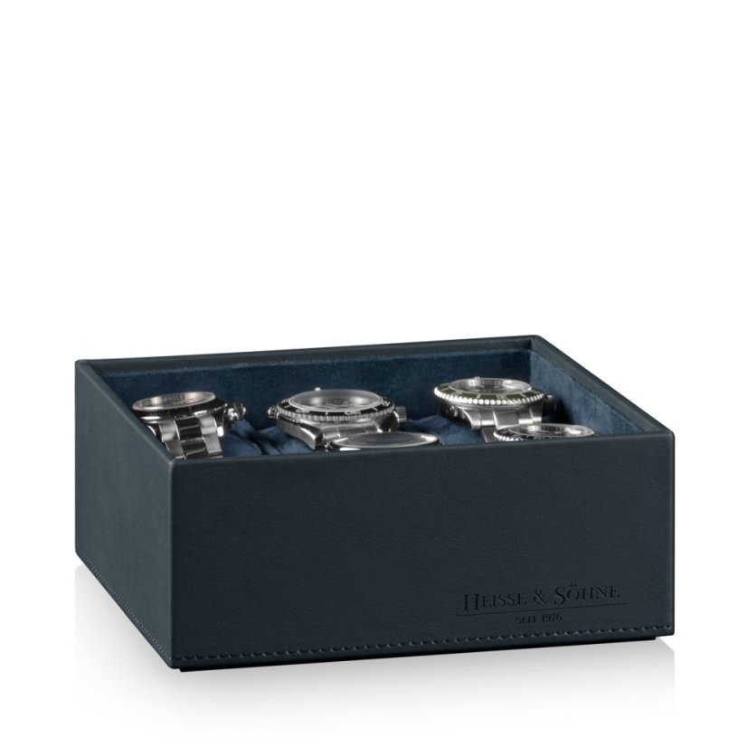 Kazeta na hodinky HEISSE & SÖHNE 70019-128.94 HS Mirage XL - dolní modul pro 6 hodinek - Blau