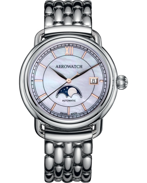 Aerowatch 1942 Moon Phase Automatic A 77983 AA02 M Aerowatch 1942 Moon Phase Automatic A 77983 AA02 M