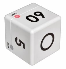 TFA 38.2032.02 - Digitálny časovač CUBE - biely