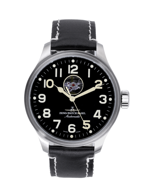 ZENO-WATCH BASEL 8554U-a1 Pilot Oversized Open Heart (limited edition)