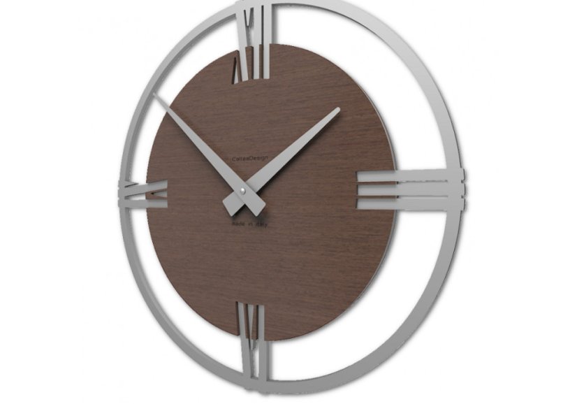 Dizajnové hodiny 10-031n natur CalleaDesign Sirio 38cm (viac dekorov dyhy) Dyha wenge - 89