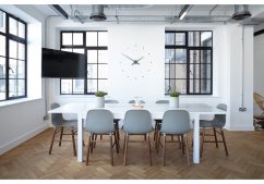 Designové nástěnné hodiny NOMON OJ grafitové 80cm