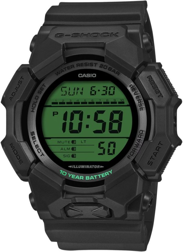 CASIO GD-010BEG-1ER G-Shock Carbon Core Guard Black and Electro Green