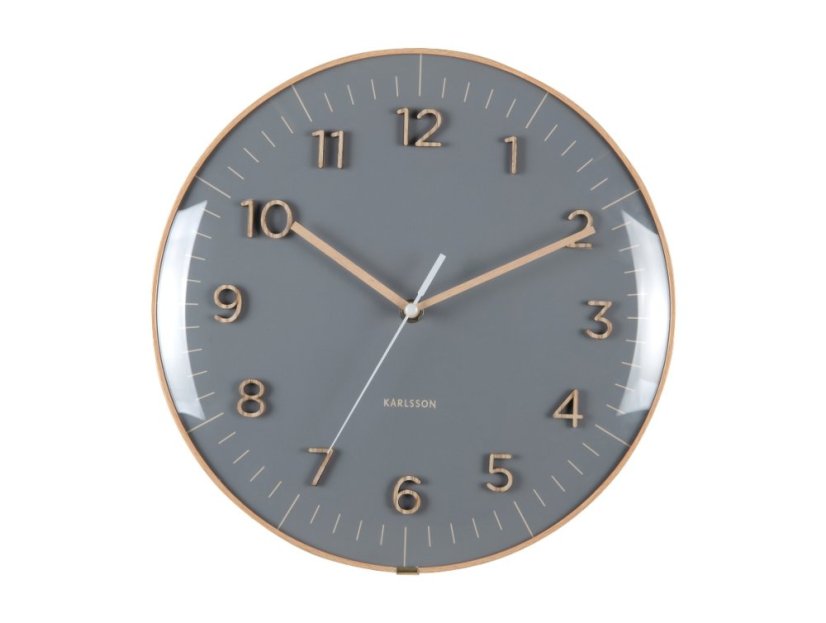 Dizajnové nástenné hodiny 6110GY Karlsson 30cm