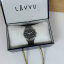 LAVVU Pánské titanové hodinky PILOT Chronograph Deep Blue 100M Sapphire