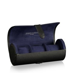 Pouzdro na hodinky HEISSE & SÖHNE 70019-162 Rondo 3 Black/Blue