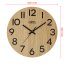 Drevené hodiny s tichým chodom PRIM Genuine Veneer - B - E07P.4245.5190