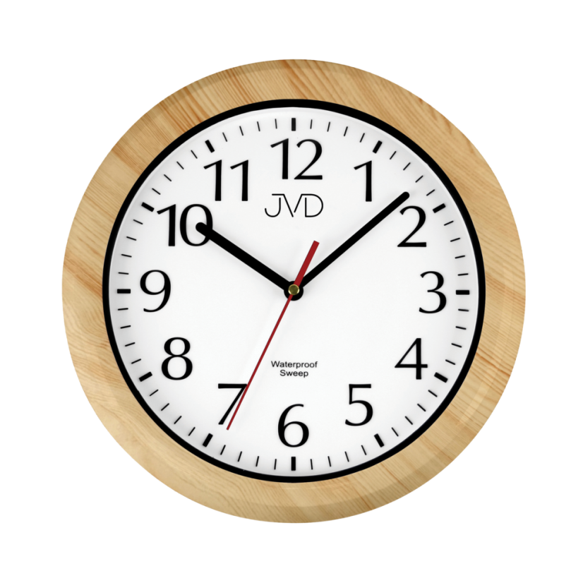 Kúpeľňové hodiny s tichým chodom JVD SH494.4