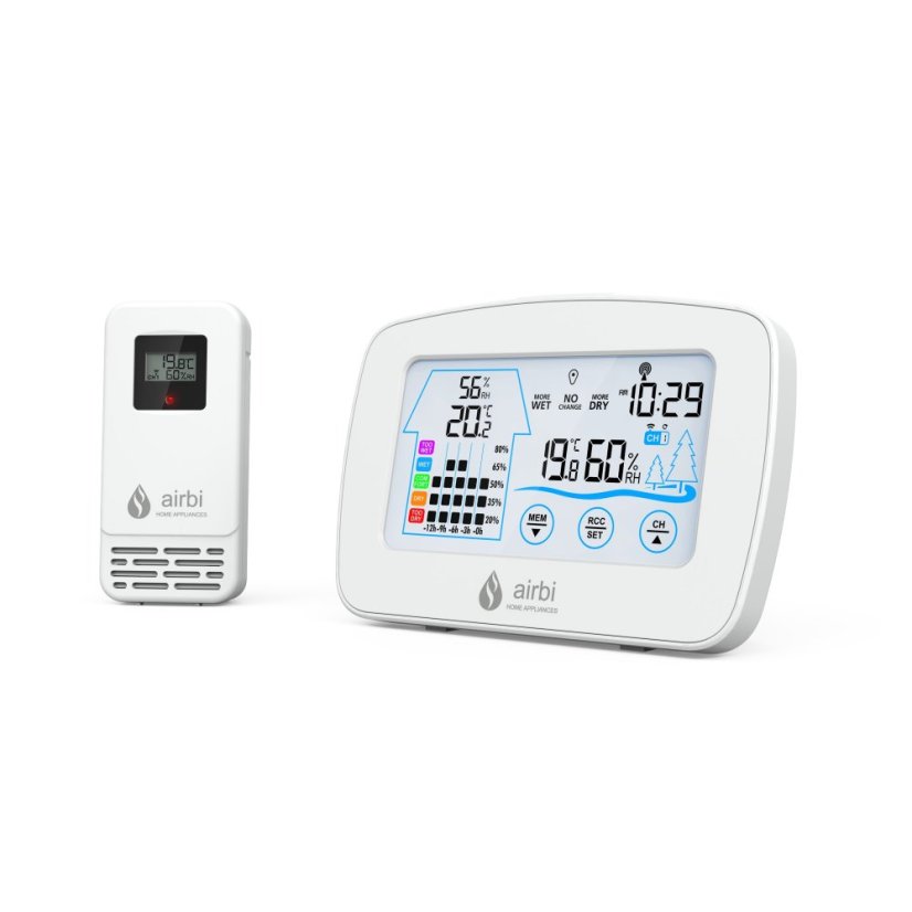Bezdrôtový teplomer s vlhkomerom Airbi CONTROL