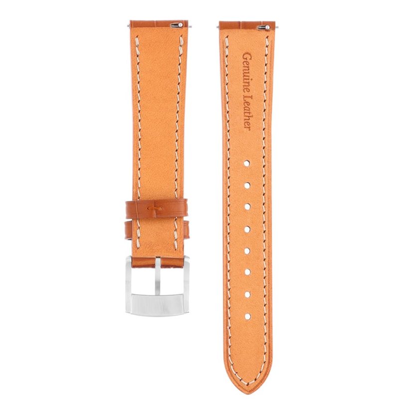 Kožený řemínek na hodinky PRIM Kožený řemínek na hodinky PRIM RB.15908 (18 mm) - světle hnědý - RB.15908.1816.5151.L1