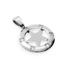 Nerezový prívesok Starlight - strieborné farby - SPD.6703