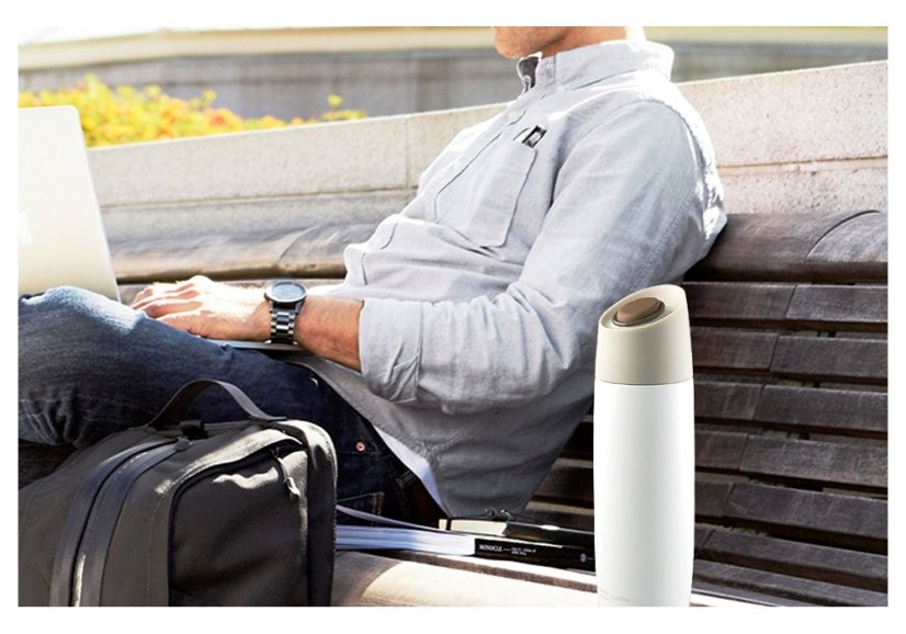 ASOBU dámska trendy termoska 5 Avenue strieborná 390ml