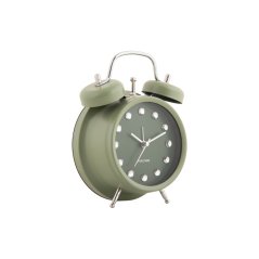 Designový zvoncový budík 6018GR Karlsson 17cm