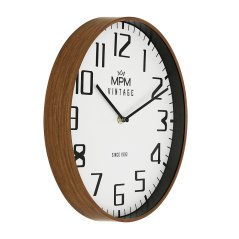 Nástenné hodiny s tichým chodom MPM Vintage I Since 1993 - E01.4200.52