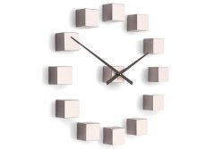 Dizajnové nástenné nalepovacie hodiny Future Time FT3000PI Cubic pink