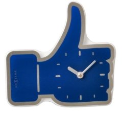 Dizajnové nástenné hodiny 5185bl Nextime mini Facebook Like 21cm