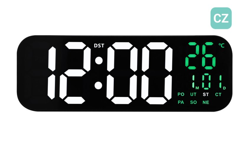 Digitální svítící hodiny s češtinou JVD DH9016.3