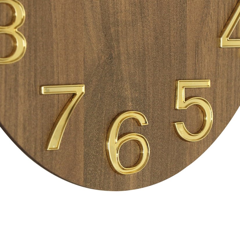 Nástenné hodiny s tichým chodom MPM Timber Simplicity - B - E07M.4222.5480