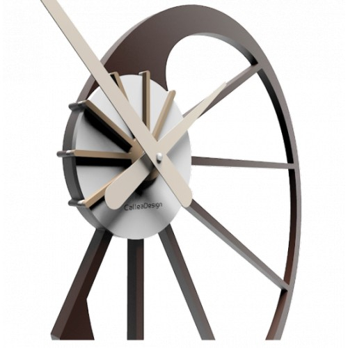 Dizajnové hodiny 10-118 CalleaDesign Snail 45cm (viac farebných verzií) Farba antracitová čierna-4