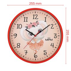 Detské nástenné hodiny MPM slon - E01M.4268.20