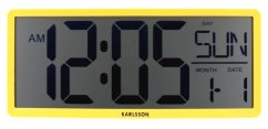 Digitální LCD hodiny 6020YE Karlsson 35cm