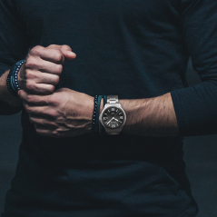 Pánské hodinky se safírovým sklem LAVVU HERNING Black  LWM0092