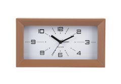 Designové stolní hodiny s budíkem 6066BR Karlsson 20cm
