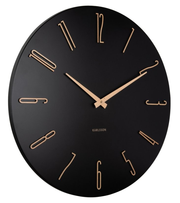 Dizajnové nástenné hodiny 6073BK Karlsson 50cm