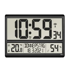 TFA 60.4520.01 - Nástenné hodiny s vnútornou teplotou a vlhkosťou