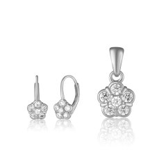 Strieborná súprava so zirkónmi JVD SVLS0144SH2BI00