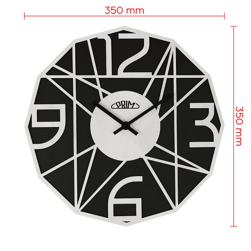 Drevené hodiny s tichým chodom PRIM Glamorous Design - B - E07P.4244.9000