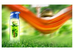 ASOBU designová fresh fľaša s infuserom Flavour It fialová 600ml