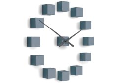 Dizajnové nástenné nalepovacie hodiny Future Time FT3000GY Cubic light grey