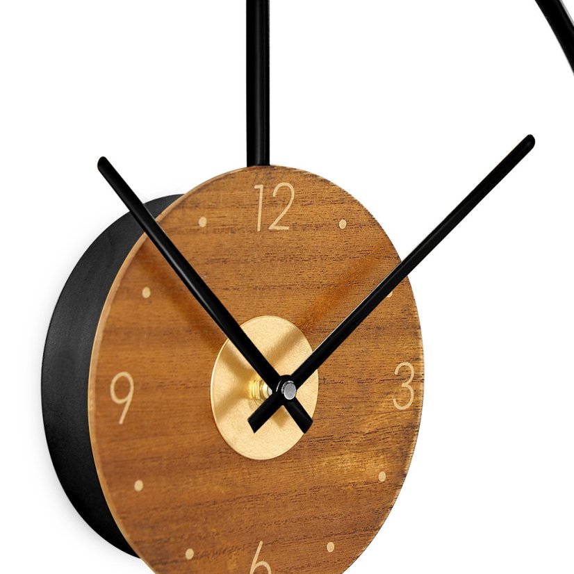 Nástěnné kovové designové hodiny s tichým chodem MPM Circulo - B - E04.4285.90