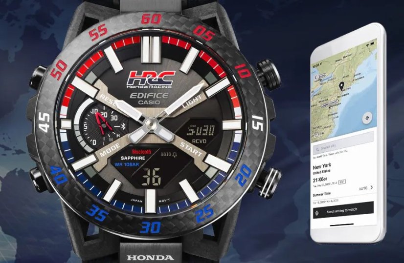 CASIO ECB-2000HR-1AER Edifice Sospensione Honda Racing Collaboration
